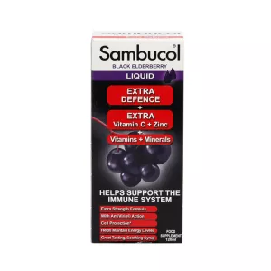 Самбукол сироп экстра защита для взрослых и детей старше 12 лет (Sambucol Extra Defence) 120мл