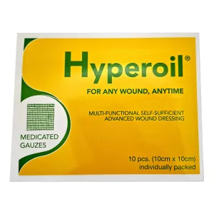 Гипероил (Hyperoil) средство для заживления ран марлевые салфетки 10Х10см №10