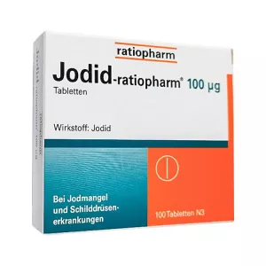 Йодид Ратиофарм (Калия Йодид) ГЕРМАНИЯ Ratiopharm 100мкг табл. №100