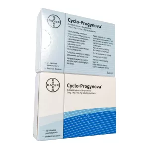 Цикло Прогинова  0,5мг+2мг и 2мг №21 таблеток набор