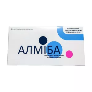 Алмиба сироп для детей (раствор для приема внутрь) 100мг/мл 10мл №10