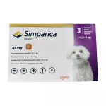 Симпарика для собак 10мг 2,5-5кг ГЕРМАНИЯ! таблетки для пер. пр. N3