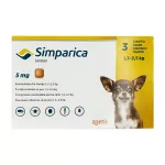 Симпарика для собак 5мг 1,3-2,5кг ГЕРМАНИЯ! таблетки для пер. пр. N3